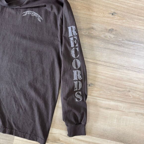 Travis Scott Jackboys 2 Brown Double Sided Long Sleee Shirt Size XL Hip Hop Rap - Picture 4 of 7